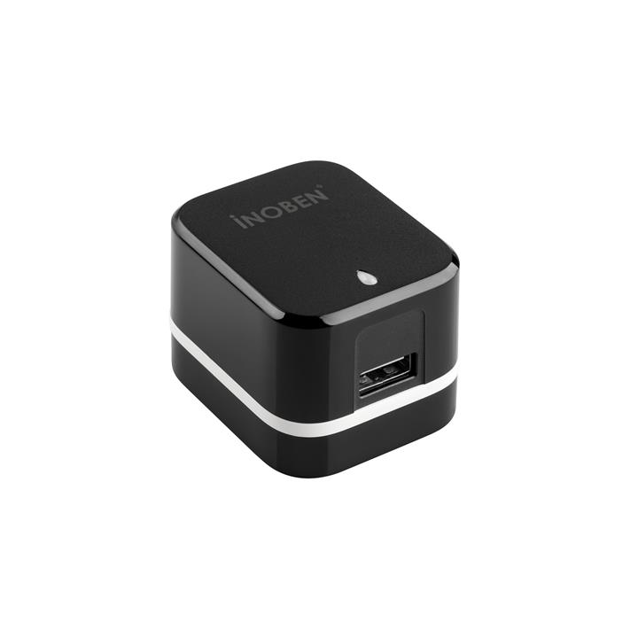 شارژر دیواری آینوبن مدل W1A همراه با کابل لایتنینگ TPE inoben W1A Wall Charger with Lightning TPE cable